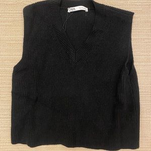 Zara Black Sweater Vest new with tag!